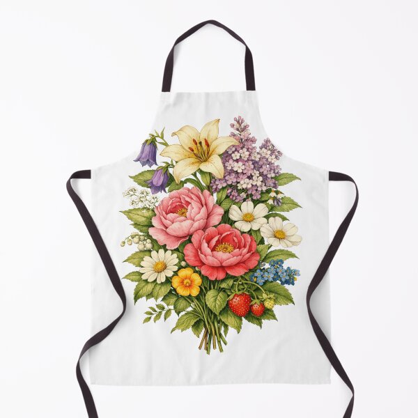 Item preview, Classic Botanical Harmony – Vintage Floral Composition designed and sold by Joyfulfabric.