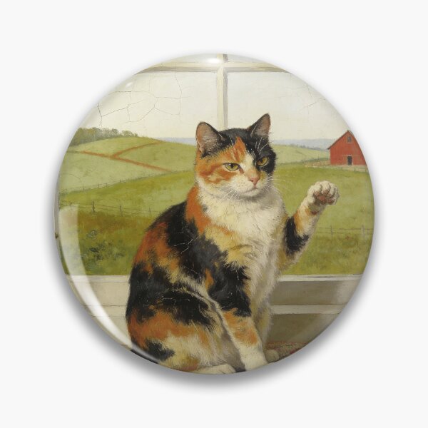 Artikelvorschau, Schildpattkatze – Volkskunst – Primitives Porträt entworfen und verkauft von PictorialWhimsy.