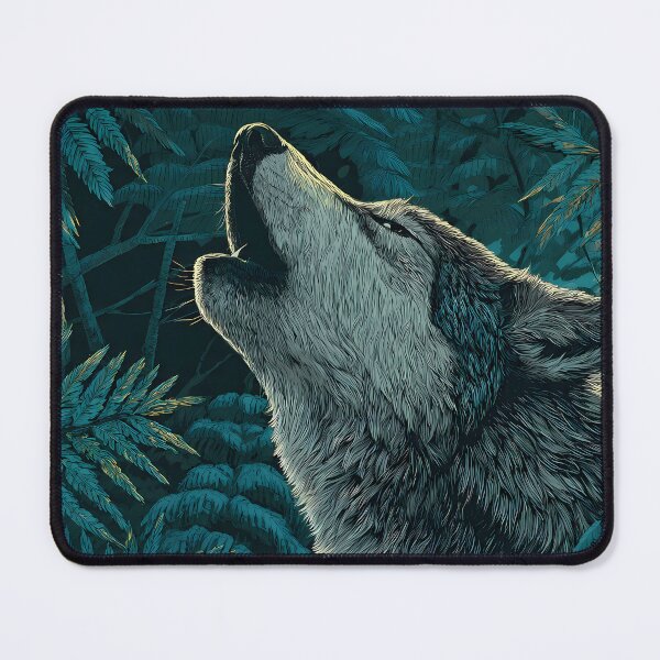 Item preview, Animal Majestic Wolves Under Moonlight Spirit Wild Nature designed and sold by ART ATTACK ZONE.