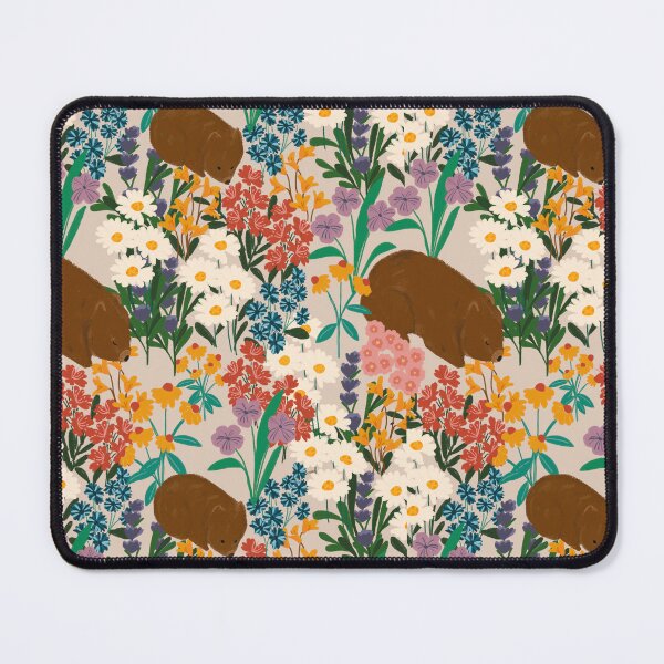 Item preview, Wombats in a Wildflower Wonderland by Suki McMaster designed and sold by Suki McMaster.