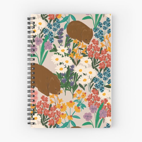 Item preview, Wombats in a Wildflower Wonderland by Suki McMaster designed and sold by Suki McMaster.
