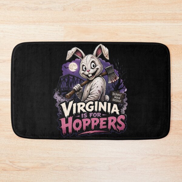 Item preview, Virginia Is for Hoppers | Bunny Man Bridge Horror Design designed and sold by Sonic Nova Studios.