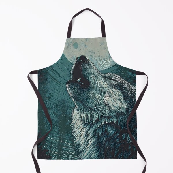 Item preview, Wood Majestic Wolves Under Moonlight Spirit Wild Nature designed and sold by ART ATTACK ZONE.
