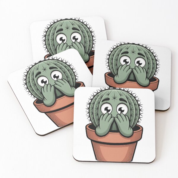 Item preview, Socially Anxious Cactus – The "Please Don't Perceive Me" Succulent designed and sold by Moodzu.