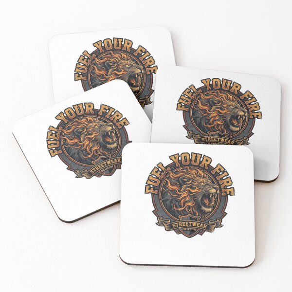 Item preview, ​Fuel Your Fire Lion Streetwear Badge Design designed and sold by "Positive Vibes & Daily Lifestyle".