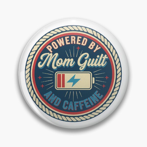 Item preview, Powered by Mom Guilt and Caffeine Design designed and sold by Teeny Quities.