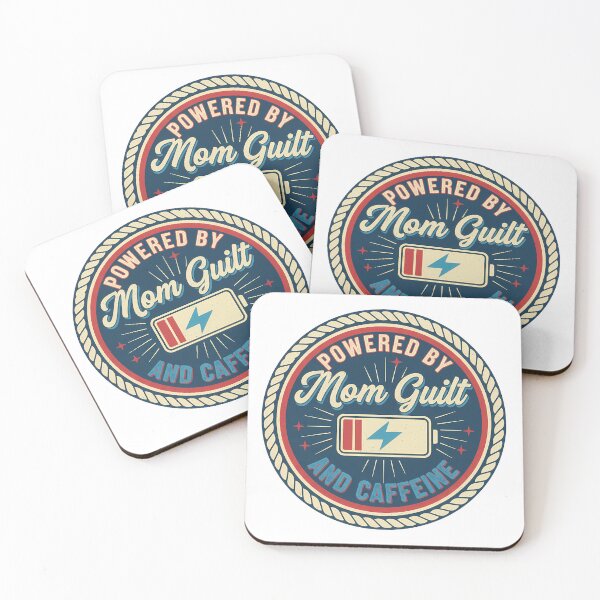 Item preview, Powered by Mom Guilt and Caffeine Design designed and sold by Teeny Quities.