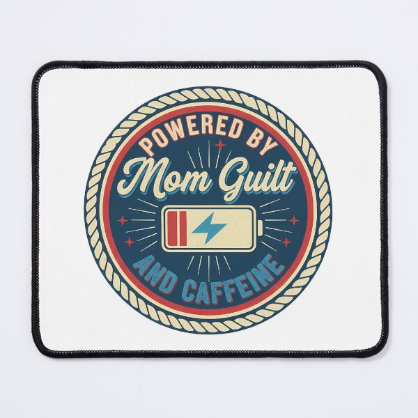 Item preview, Powered by Mom Guilt and Caffeine Design designed and sold by Teeny Quities.