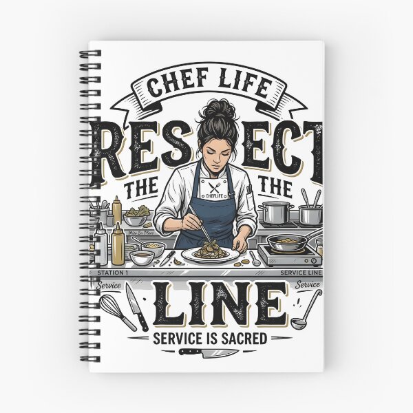 Item preview, Respect the Line - Chef Life designed and sold by PressReady.