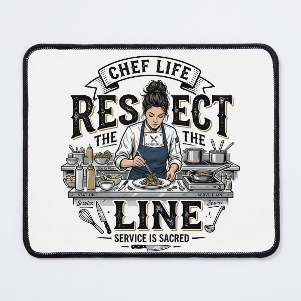 Item preview, Respect the Line - Chef Life designed and sold by PressReady.