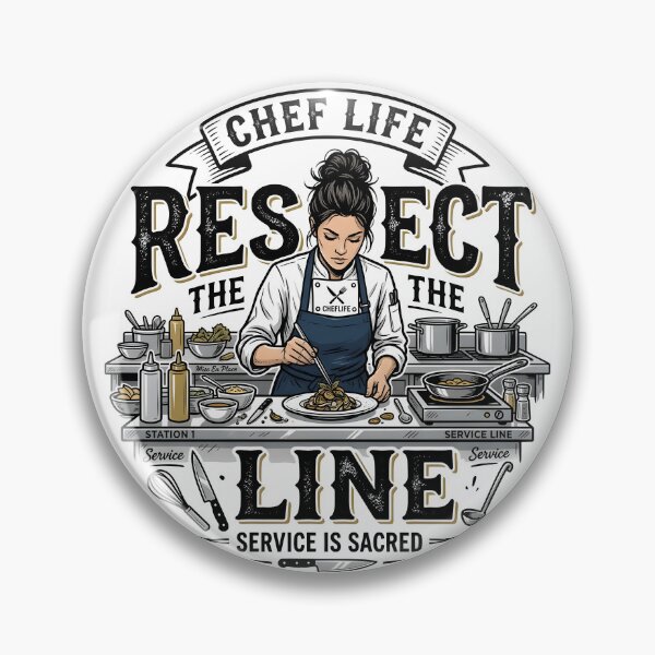 Item preview, Respect the Line - Chef Life designed and sold by PressReady.