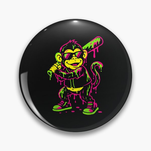 Item preview, Neon Drip Monkey Batter Cool Animal Street Art designed and sold by trucnhieuchan.