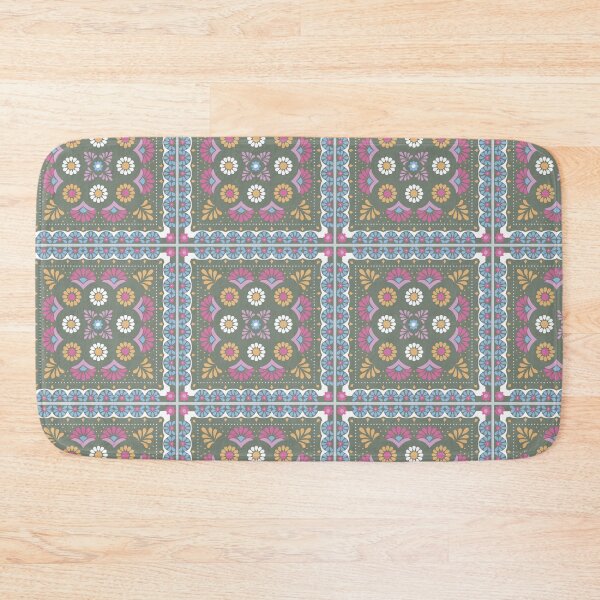 Item preview, Handerkchief Floral - Aegean Summer - multicoloured designed and sold by Stephanie Fiona Design.