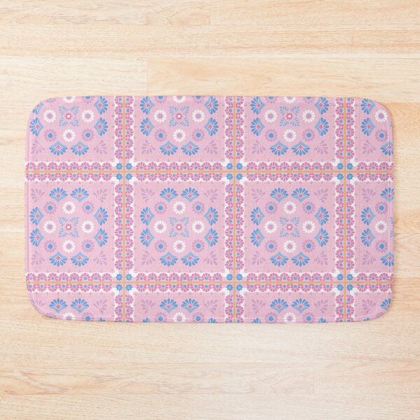 Item preview, Handerkchief Floral - Aegean Summer - light pink designed and sold by Stephanie Fiona Design.