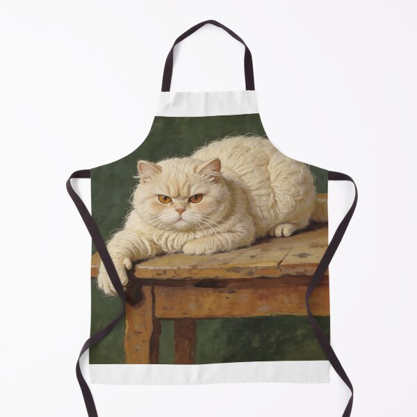 Item preview, Judgmental Cat Portrait - Naive Folk Art designed and sold by PictorialWhimsy.