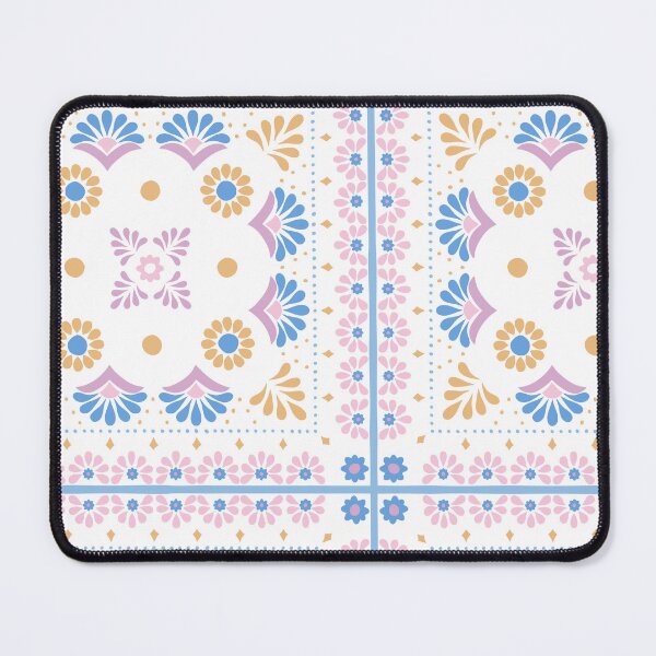 Item preview, Handerkchief Floral - Aegean Summer -white background  designed and sold by Stephanie Fiona Design.