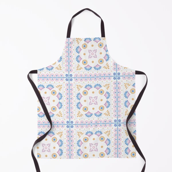 Item preview, Handerkchief Floral - Aegean Summer -white background  designed and sold by Stephanie Fiona Design.