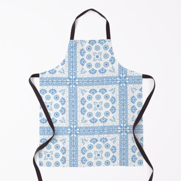 Item preview, Handerkchief Floral - Aegean Summer - blue white designed and sold by Stephanie Fiona Design.