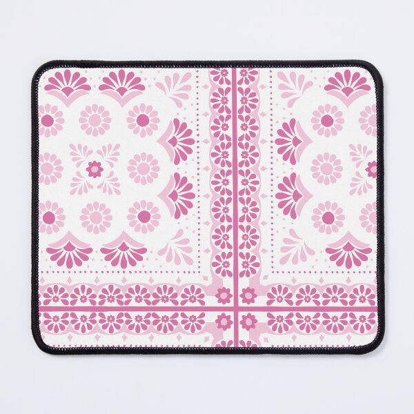 Item preview, Handerkchief Floral - Aegean Summer - pink white designed and sold by Stephanie Fiona Design.
