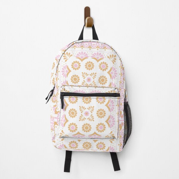 Item preview, Handerkchief Floral - Aegean Summer - pink yellow white designed and sold by Stephanie Fiona Design.