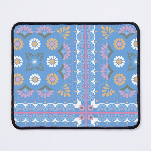 Item preview, Handerkchief Floral - Aegean Summer - dark blue multi designed and sold by Stephanie Fiona Design.