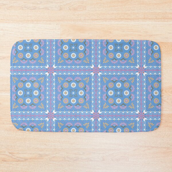 Item preview, Handerkchief Floral - Aegean Summer - dark blue multi designed and sold by Stephanie Fiona Design.