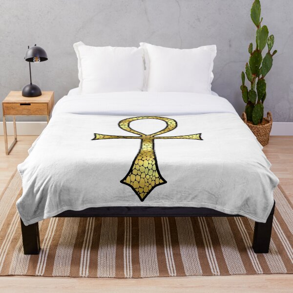 Item preview, Hammered Gold Ankh  designed and sold by Grimstoybox.