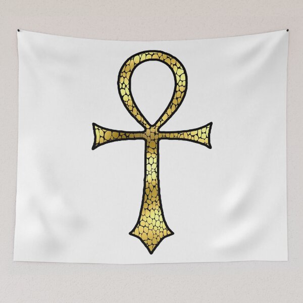 Item preview, Hammered Gold Ankh  designed and sold by Grimstoybox.