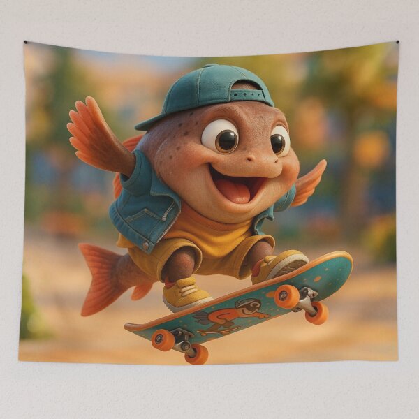 Item preview, Skater Taimen Fish designed and sold by Sillytoe.