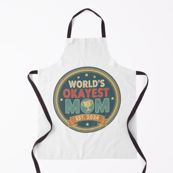 Item preview, World's Okayest Mom Vintage Badge Design designed and sold by Teeny Quities.