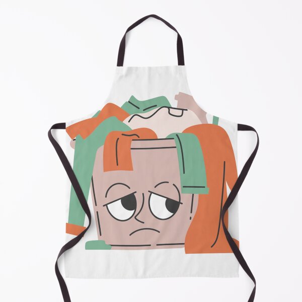 Item preview, Overwhelmed Laundry Basket – Relatable "Chore Fatigue" Art Sticker designed and sold by Moodzu.