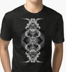 Reflection in B&W Tri-blend T-Shirt