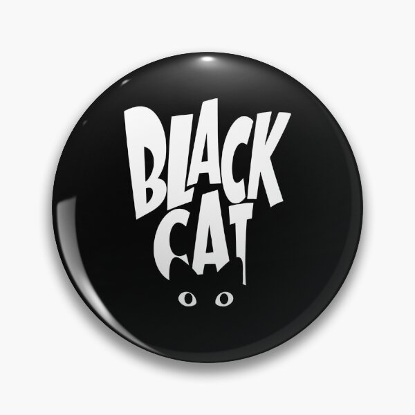 Item preview, Black Cat Minimal Typography Graphic designed and sold by ArtsB.
