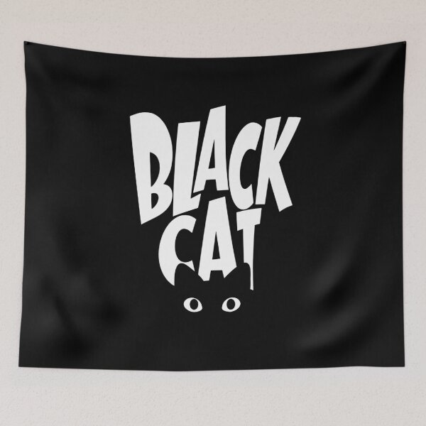 Item preview, Black Cat Minimal Typography Graphic designed and sold by ArtsB.