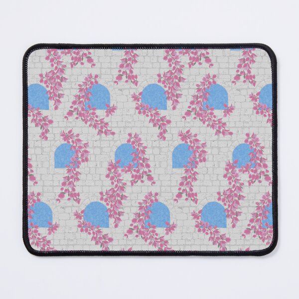 Item preview, Arches and Flowers - Aegean Summer - blue designed and sold by Stephanie Fiona Design.