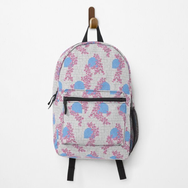 Item preview, Arches and Flowers - Aegean Summer - blue designed and sold by Stephanie Fiona Design.