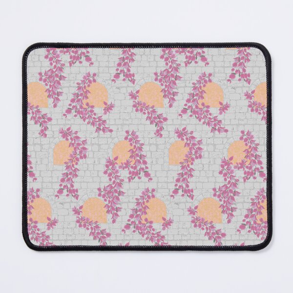 Item preview, Arches and Flowers - Aegean Summer - orange designed and sold by Stephanie Fiona Design.