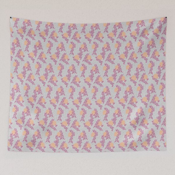 Item preview, Arches and Flowers - Aegean Summer - orange designed and sold by Stephanie Fiona Design.