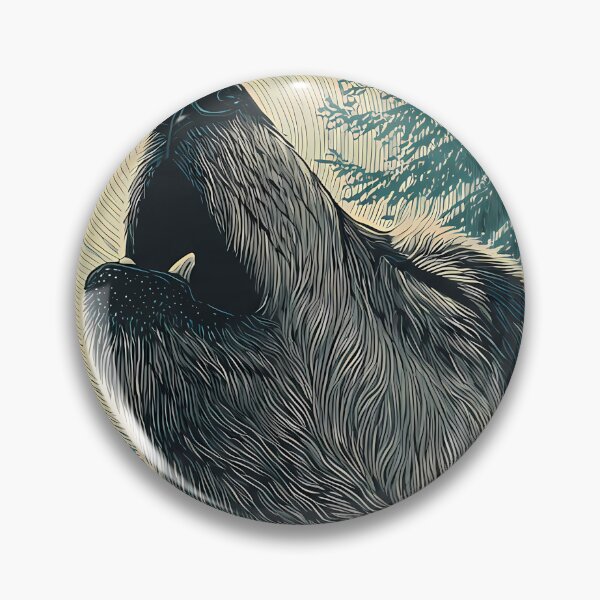 Item preview, Creature Majestic Wolves Under Moonlight Spirit Wild Nature designed and sold by ART ATTACK ZONE.