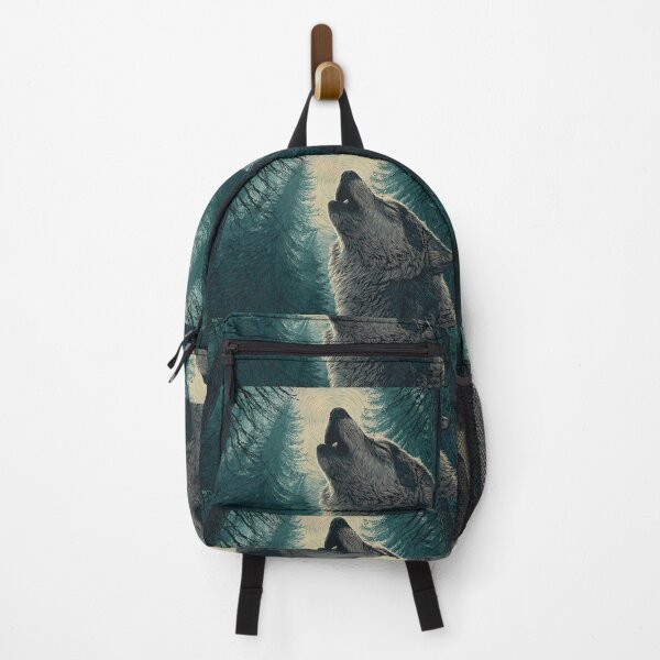 Item preview, Creature Majestic Wolves Under Moonlight Spirit Wild Nature designed and sold by ART ATTACK ZONE.