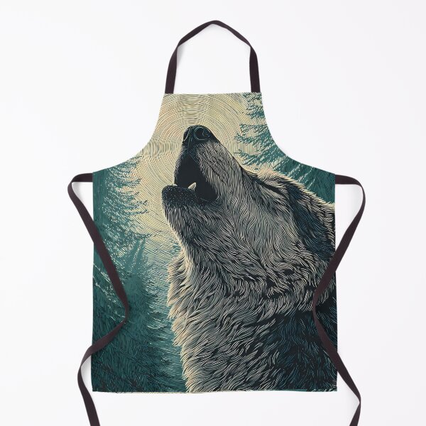 Item preview, Creature Majestic Wolves Under Moonlight Spirit Wild Nature designed and sold by ART ATTACK ZONE.