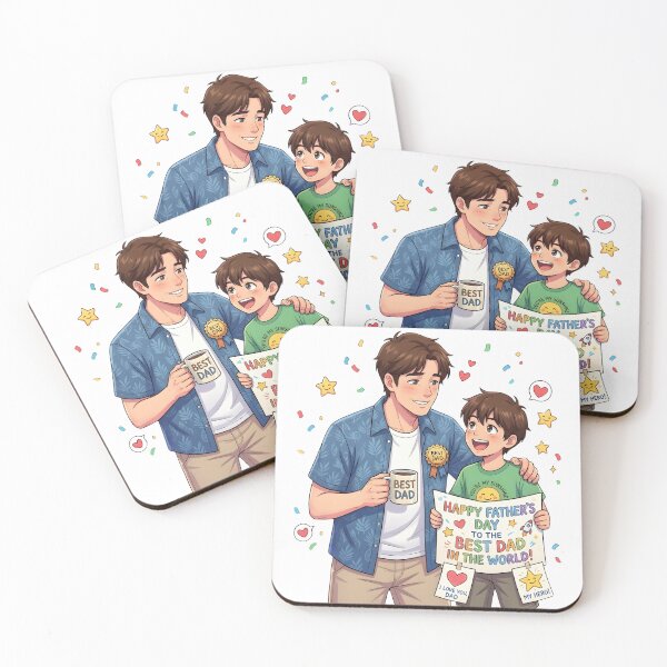 Item preview, Best Dad in the World: Anime Father and Son Father’s Day Celebration  designed and sold by VibranPalette.