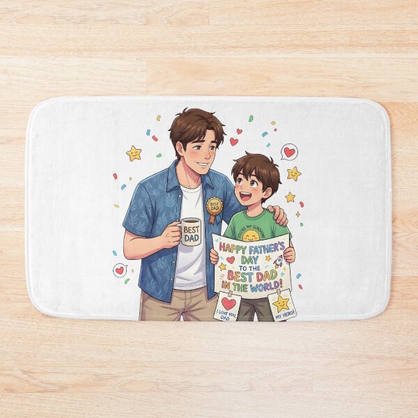 Item preview, Best Dad in the World: Anime Father and Son Father’s Day Celebration  designed and sold by VibranPalette.