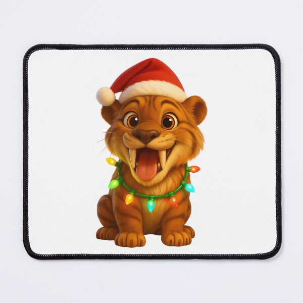 Item preview, Christmas Saber Toothed Tiger designed and sold by Sillytoe.