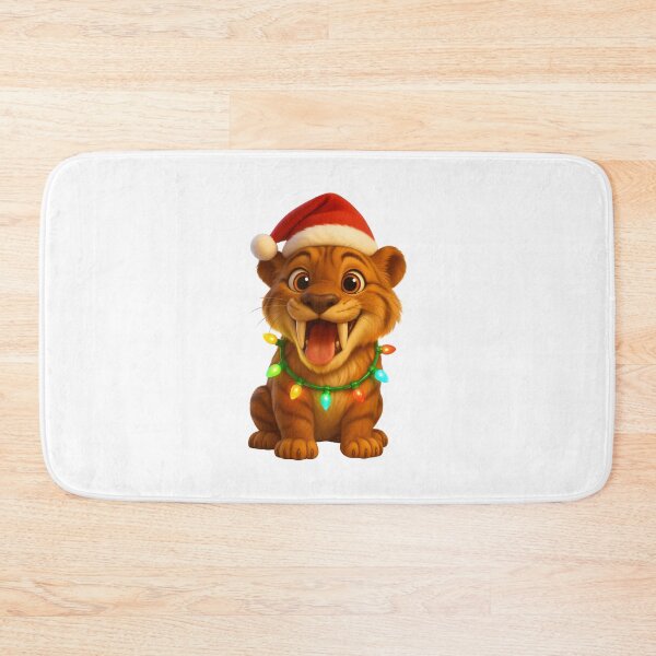 Item preview, Christmas Saber Toothed Tiger designed and sold by Sillytoe.