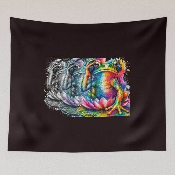 Item preview, Psychedelic frog designed and sold by virusRojo.