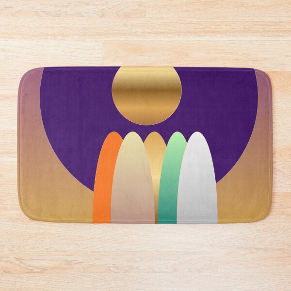 Item preview, Amethyst Totem — Purple Gold and Orange Geometric Abstract designed and sold by Dee Tirang.