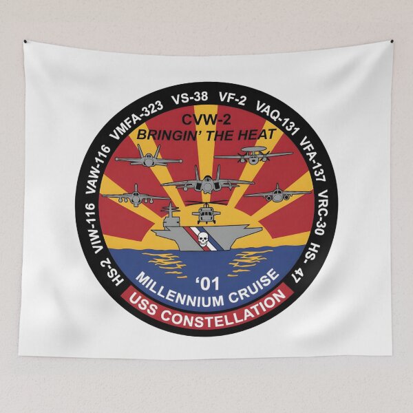 Item preview, USS Constellation CVW-2 Millennium Cruise 2001 Patch designed and sold by CharlieDesings.