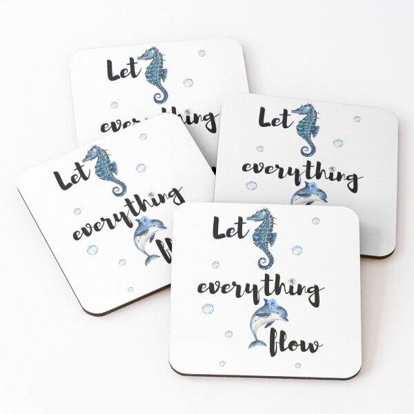 Item preview, Let Everything Flow Ocean Vibes Design designed and sold by Valiabeth.