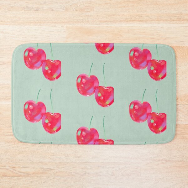 Item preview, Cherry Background Light Green Stickers Prints Posters Wall Art Magnet Home Coffee Cup Decoration TShirt Stationary Notebook Magnet Hat Kitchen Work School Office Redbubble Shop designed and sold by Saritas Boutique Shop.